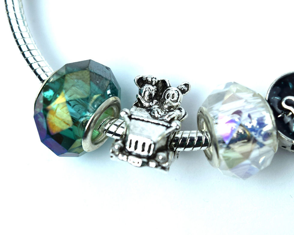 Thumbnail: Silver Disney Charm Bracelet | Silver Minnie Charm Bracelet | Silver Minnie Mous