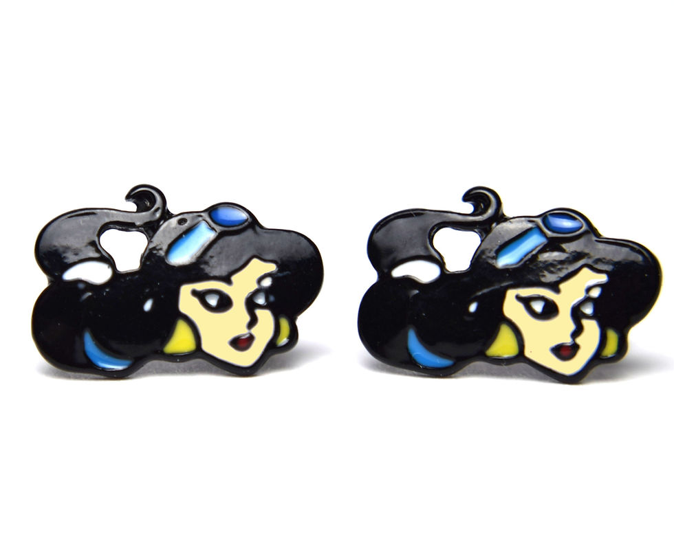Thumbnail: Jasmine Earrings | Aladdin Jewelry | Gift for Disney Fan | Princess Studs | Disn