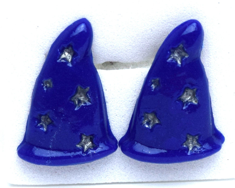 Thumbnail: Sorcerer Mickey Hat Earrings | Sorcerer Mickey Earrings | Fantasia Earrings | Mi