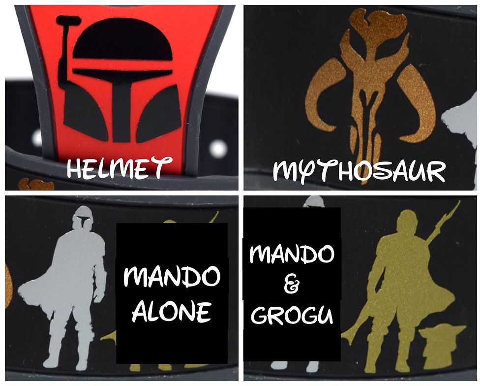 Thumbnail: Star Wars Mandalorian & Grogu MagicBand 2.0 Decal | Magic Band Decal | Disney Wo
