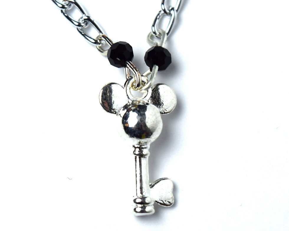 Thumbnail: Mickey Mouse Key Jewelry Set | Mickey Mouse Earrings | Mickey Necklace | Mickey 