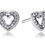 Thumbnail: Silver Rhinestone Mickey Heart Earrings | Mickey Mouse Studs | Mickey Earrings |