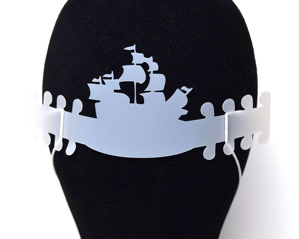 Thumbnail: Pirates of the Caribbean Ship Face Mask Ear Saver | Plastic Mask Extender | Disn