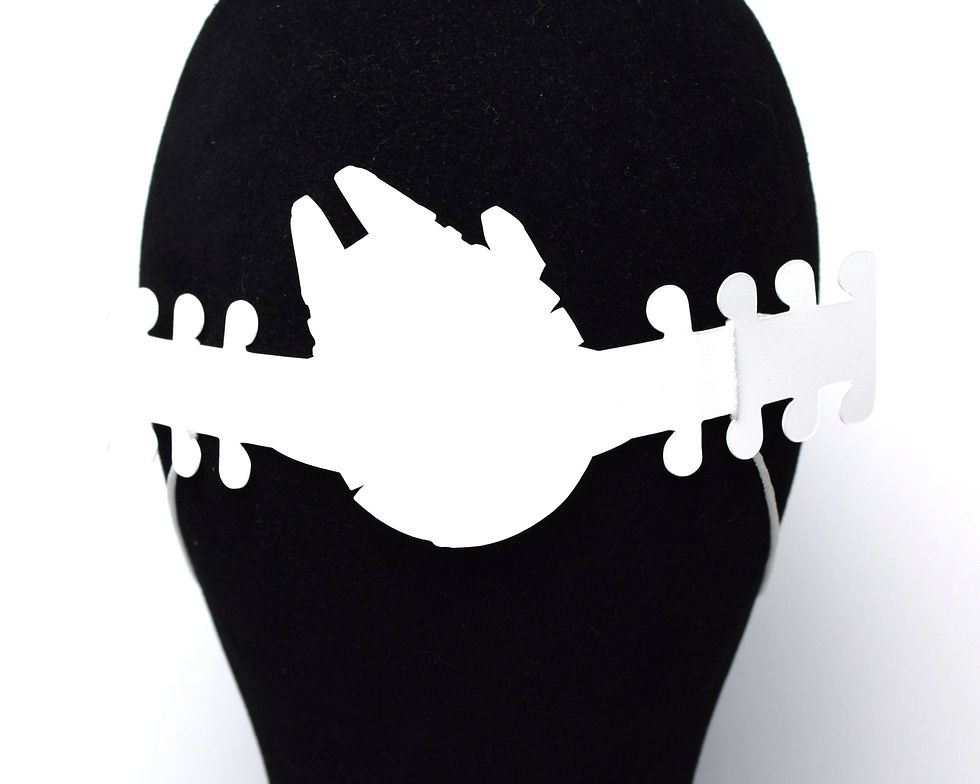 Thumbnail: Millennium Falcon Face Mask Ear Saver | Plastic Mask Extender | Star Wars Ear Pr