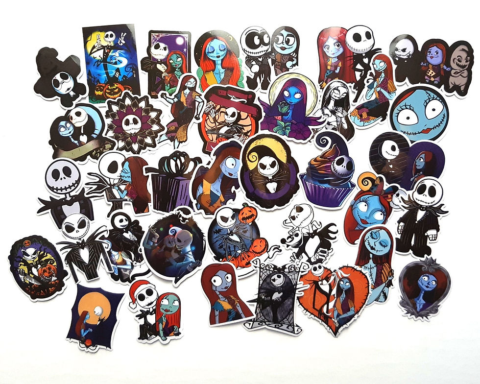 Thumbnail: The Nightmare Before Christmas Stickers | Vinyl Sticker for Laptop, Scrapbook, P