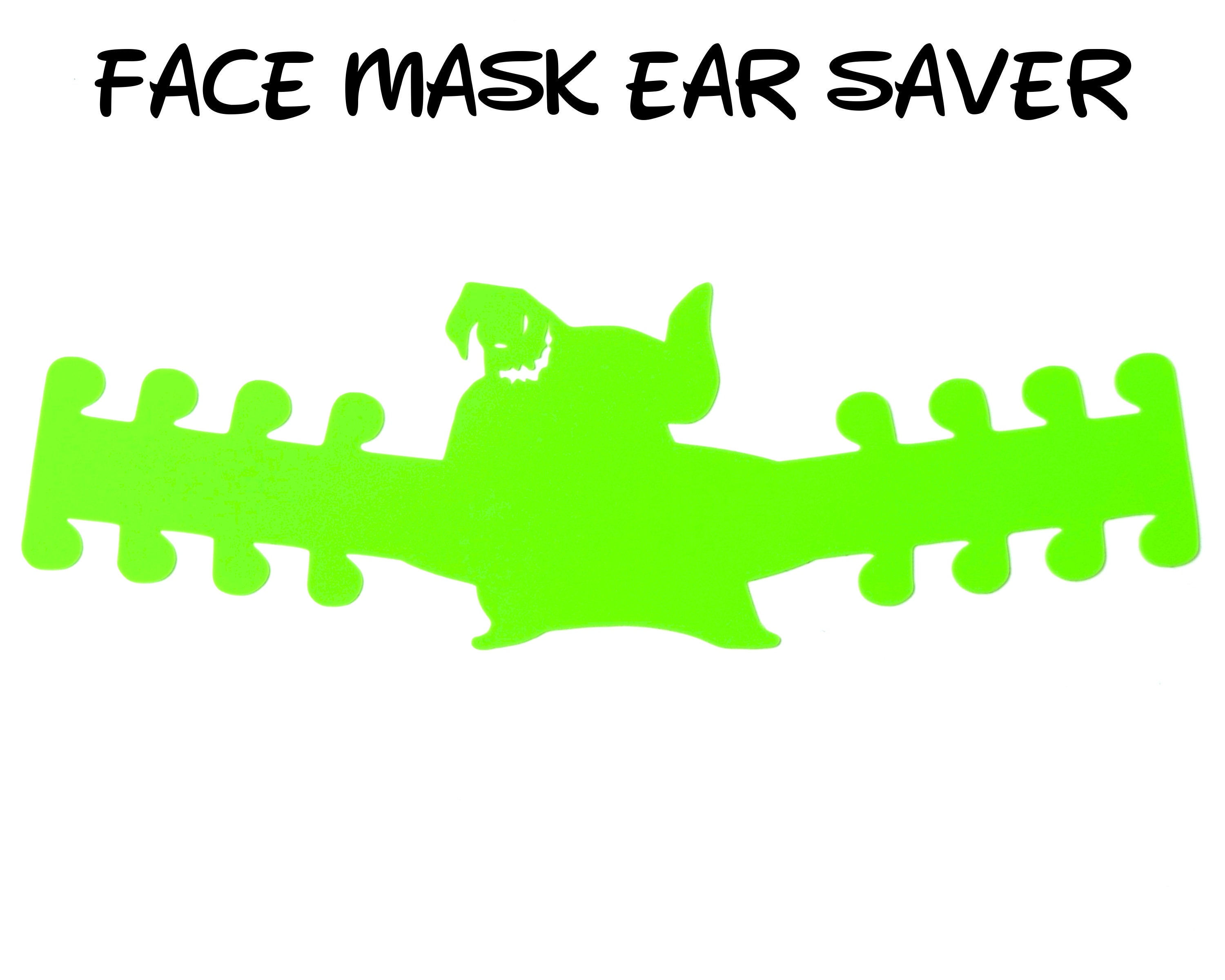 Oogie Boogie Face Mask Ear Saver | Plastic Mask Extender | Nightmare Before Chri