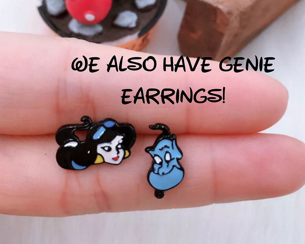 Thumbnail: Jasmine Earrings | Aladdin Jewelry | Gift for Disney Fan | Princess Studs | Disn