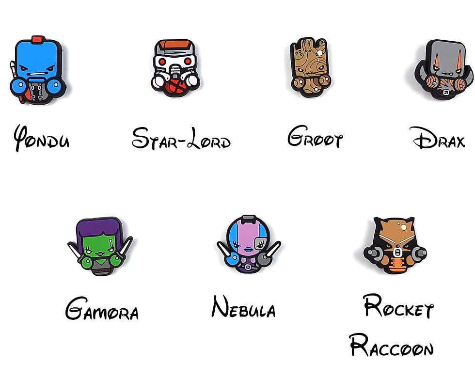 Thumbnail: Guardians of the Galaxy Cable Protectors | Gamora | Star-Lord | Groot | Drax | R
