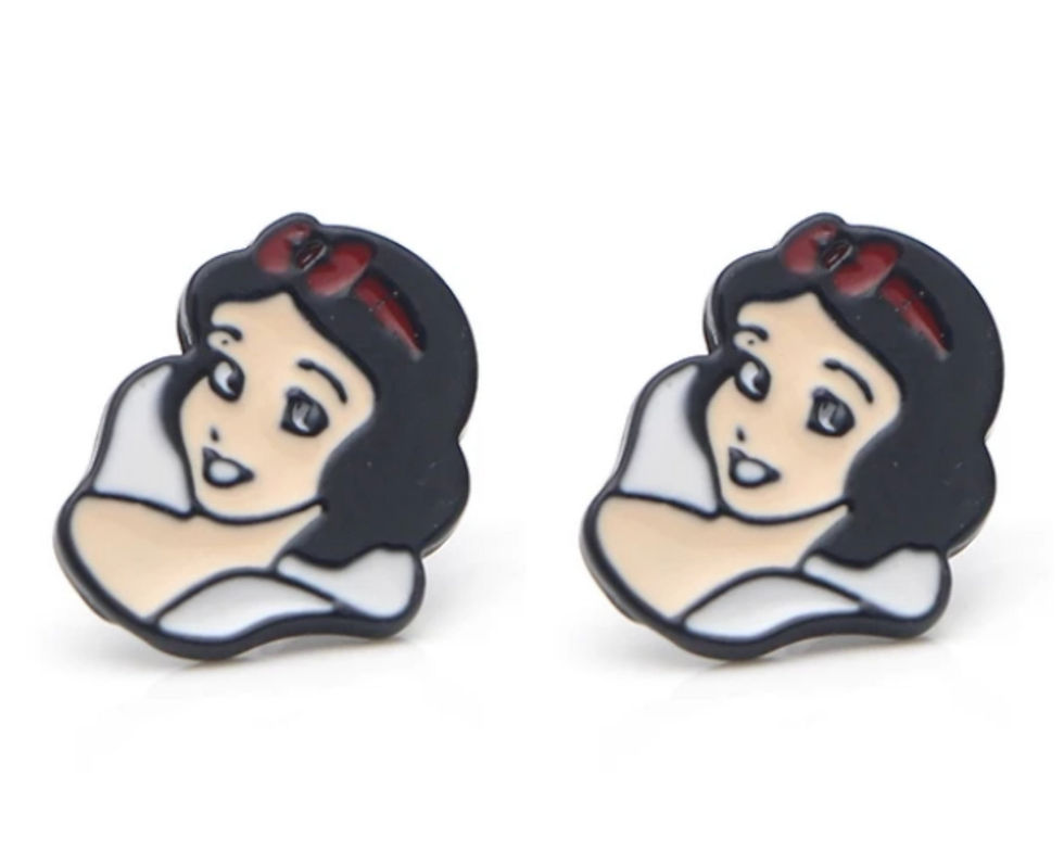 Thumbnail: Snow White and Blue Bird Earrings | Disney Earrings | Snow White Earrings | Blue