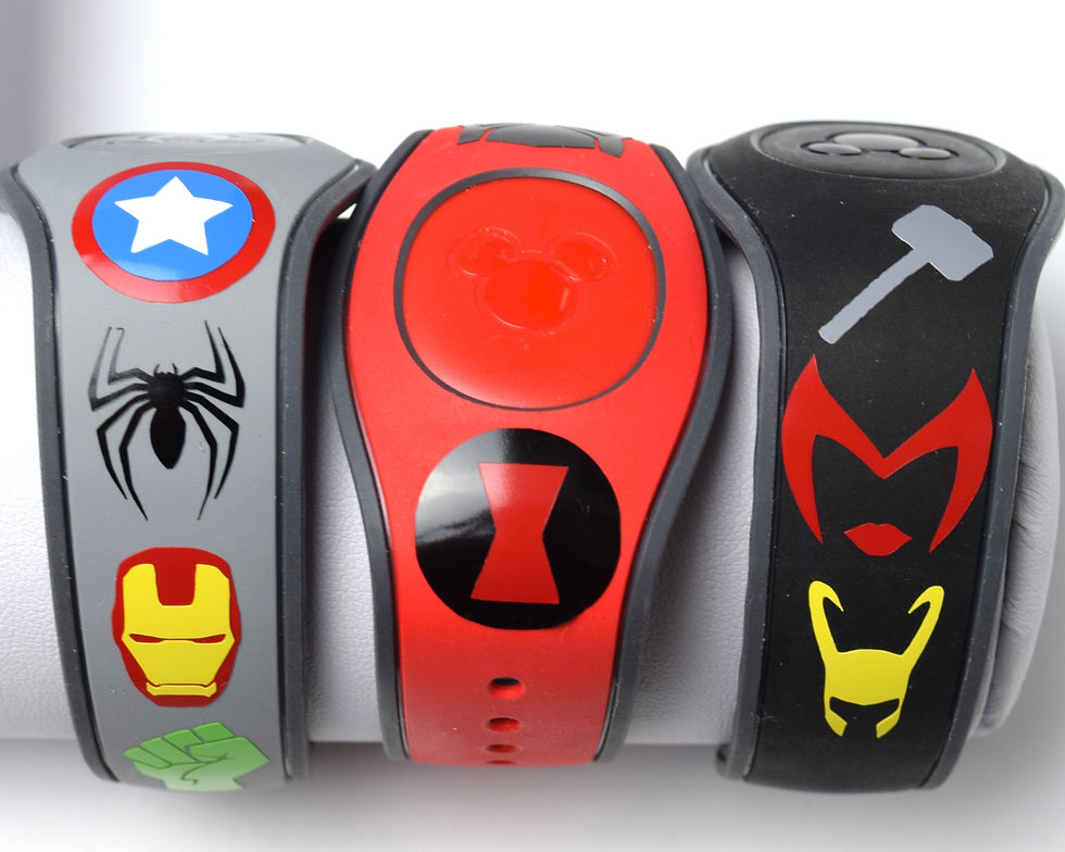 Thumbnail: Avengers MagicBand Decals | Magic Band Sticker | Thor, Loki, Captain America, Sc