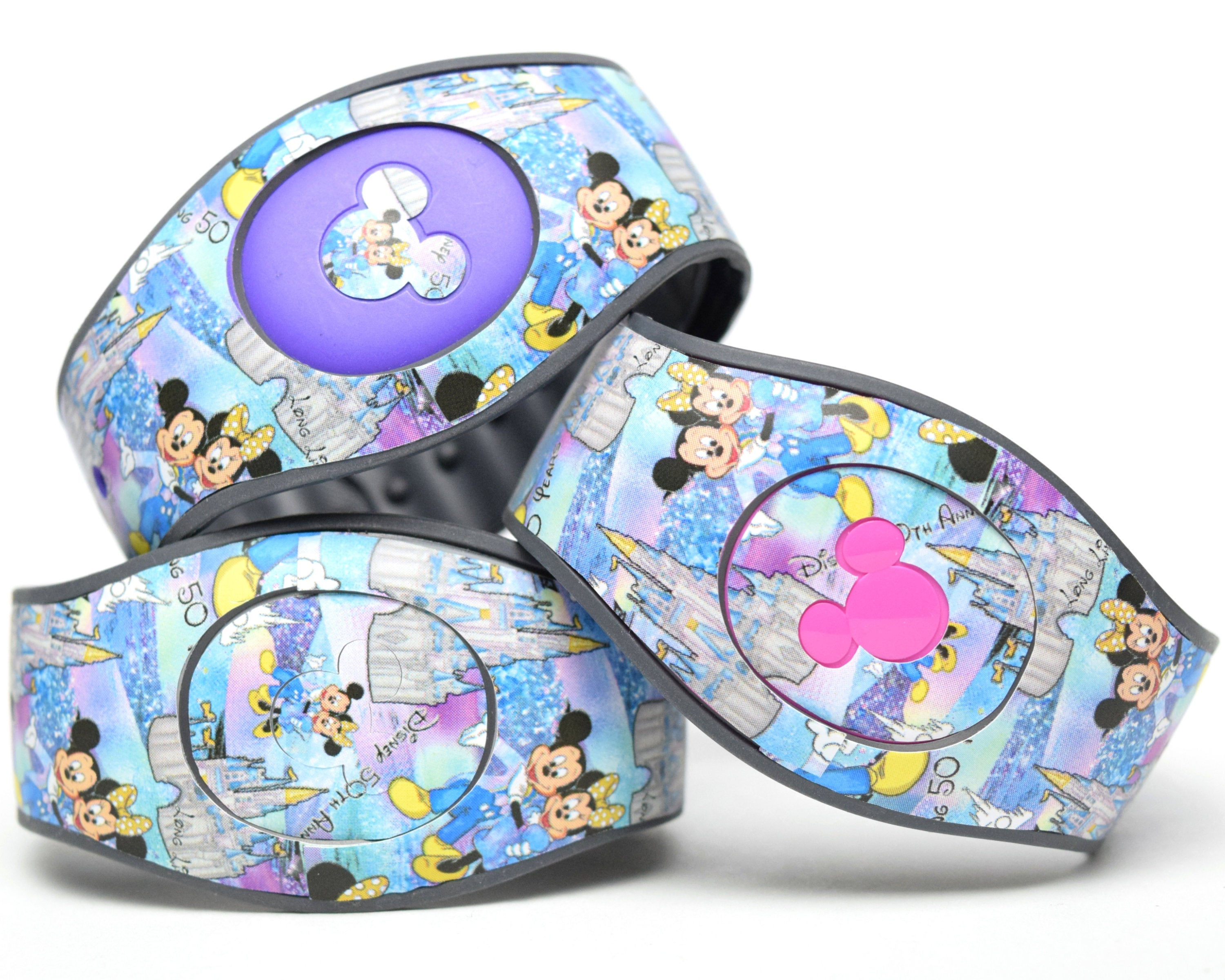 Disney World 50th Anniversary MagicBand 2.0 Skin | Magic Band Decal | Disney Tri
