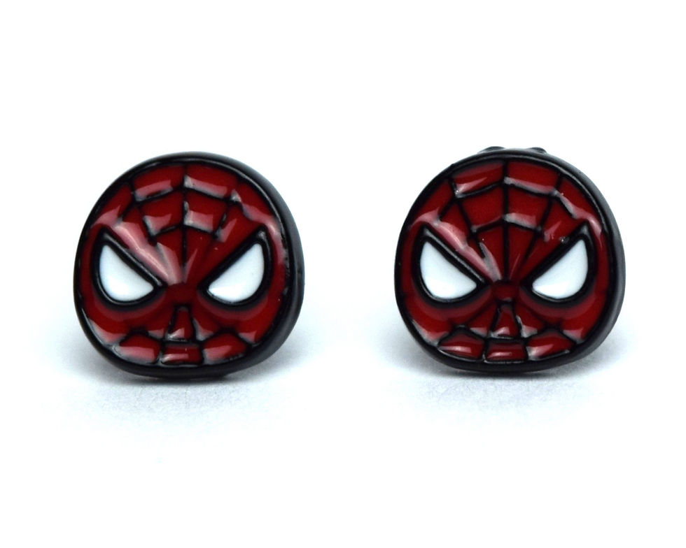 Thumbnail: Avengers Spider-Man Earrings | Spider-Man Avengers Earrings | Avengers Jewelry |