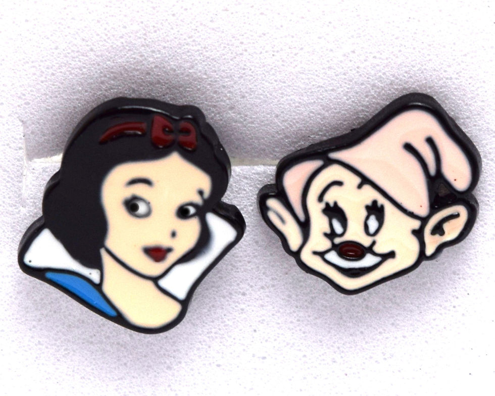 Thumbnail: Snow White and Dopey Earrings | Disney Earrings | Snow White Earrings | 7 Dwarfs