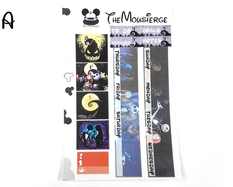 Thumbnail: Nightmare Before Christmas Monthly Planner Stickers | Erin Condren | For LifePla