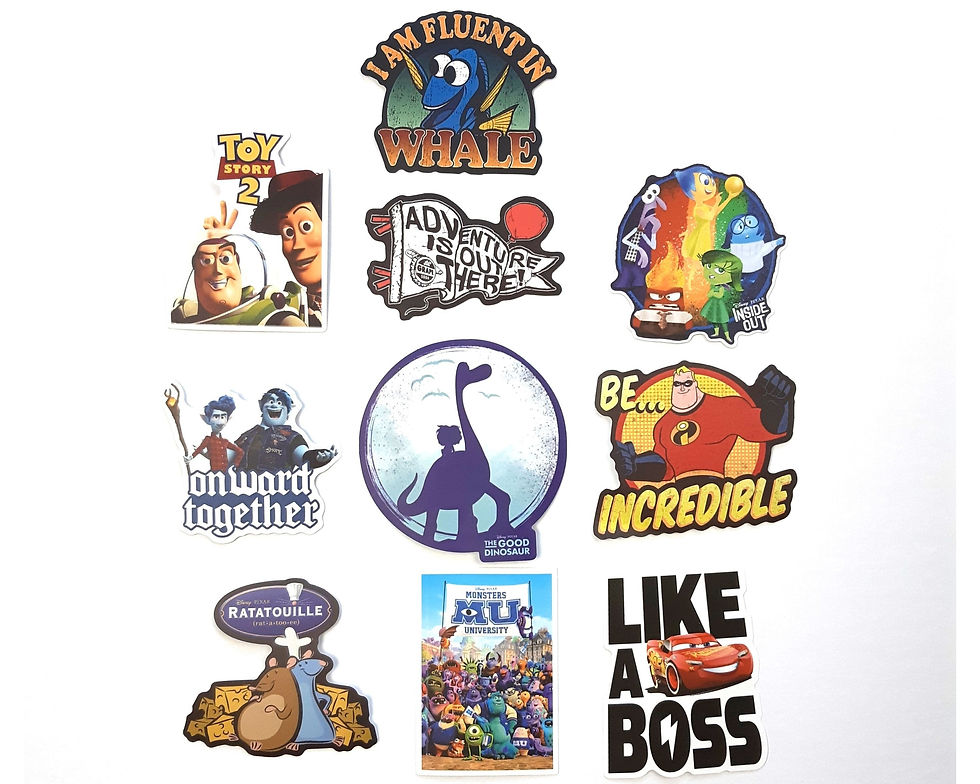 Thumbnail: Pixar Stickers | Vinyl Sticker for Laptop, Scrapbook, Phone, Luggage, Journal, P