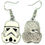 Thumbnail: White Star Wars Storm Trooper Earrings | Star Wars Earrings | Storm Trooper Jewe