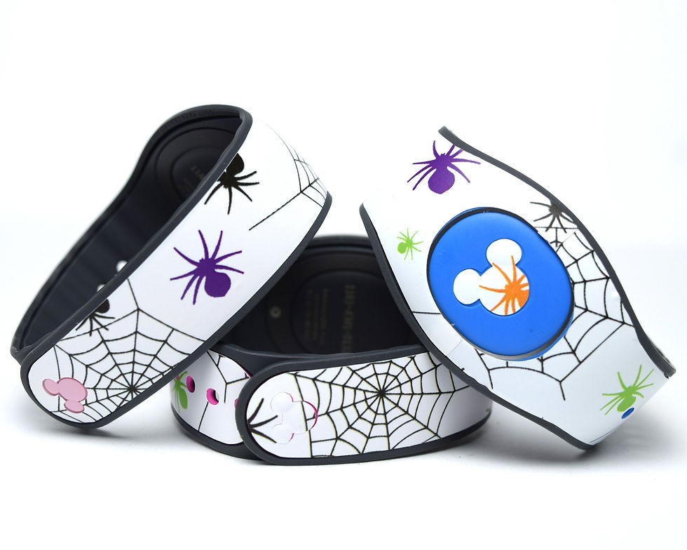 Thumbnail: Halloween Spiderweb MagicBand 2.0 Skin | Seasonal Spider Magic Band Decal | Disn