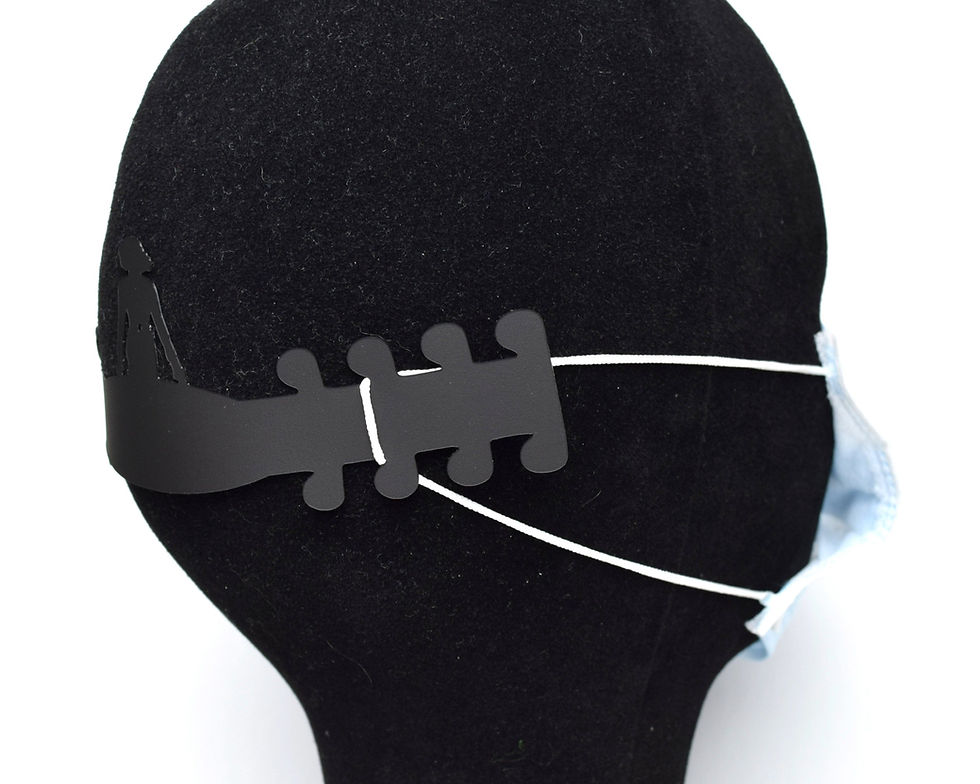Thumbnail: Black Widow Face Mask Ear Saver | Plastic Mask Extender | Disney Ear Protector |