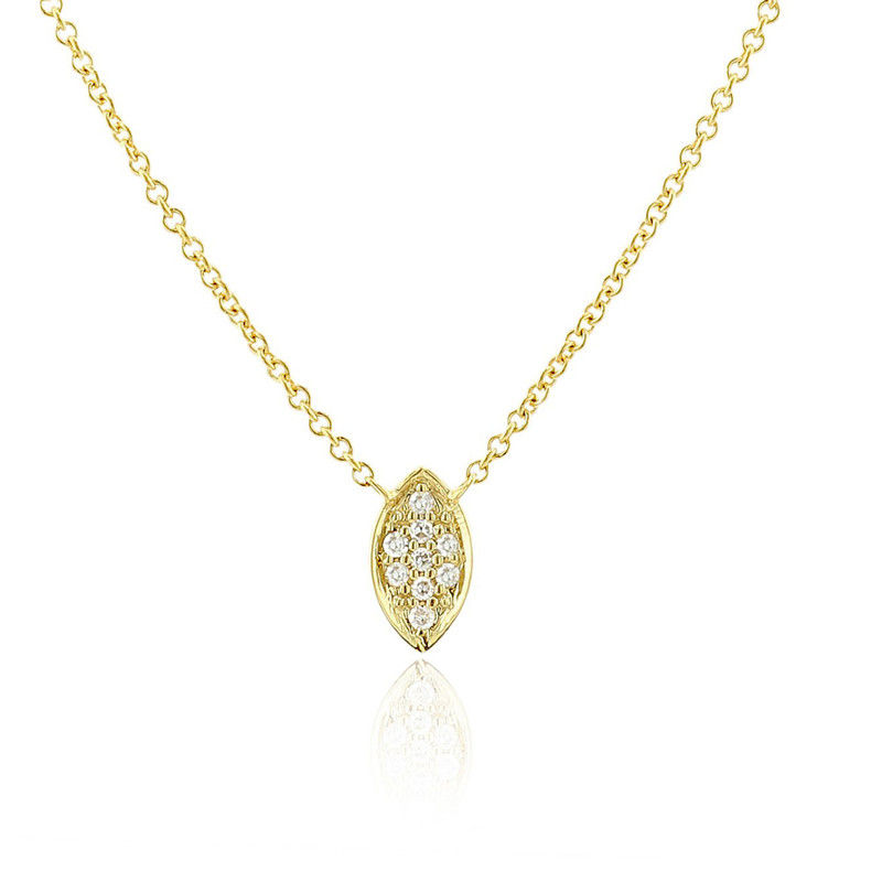 Thumbnail: TIANDE Gold Color Necklace for Women Trendy Zircon Heart Star Butterfly Eye Chai