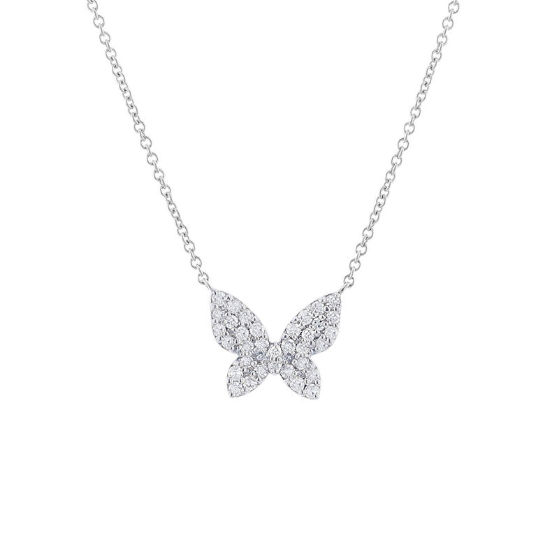 Thumbnail: TIANDE Gold Color Necklace for Women Trendy Zircon Heart Star Butterfly Eye Chai