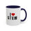 Thumbnail: I 'heart" STEM Accent Coffee Mug, 11oz