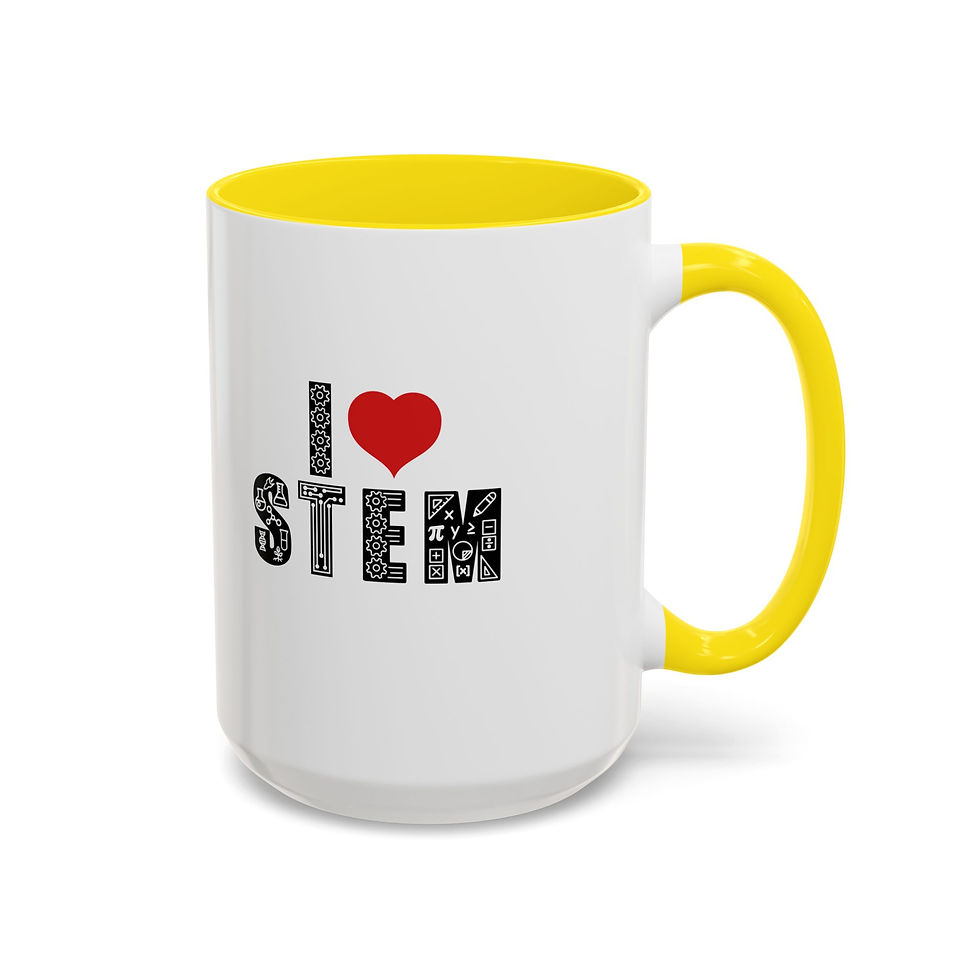 Thumbnail: I 'heart" STEM Accent Coffee Mug, 11oz