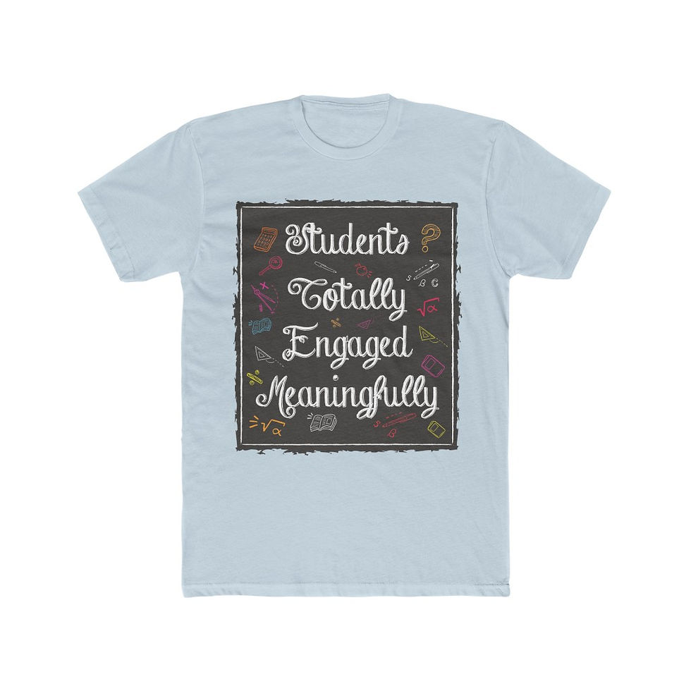 Thumbnail: STEM: Students Totally Engaged Meaningfully Cotton Crew Tee