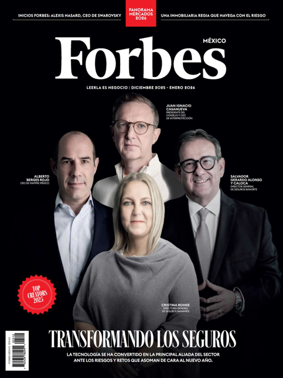 La reinvención: portada industria de seguros tecnológica de los seguros en México.