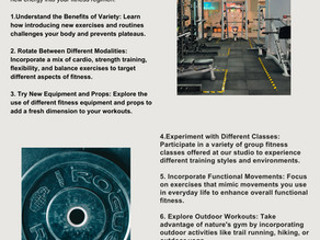 The Power of Variety: Keeping Your Workouts Fresh and Effective