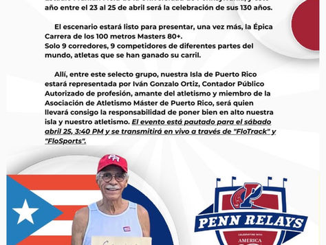 Iván Ortíz en los Penn Relays 2026