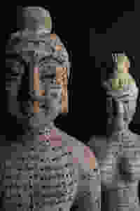 Ancient Statue with Acupuncture Points