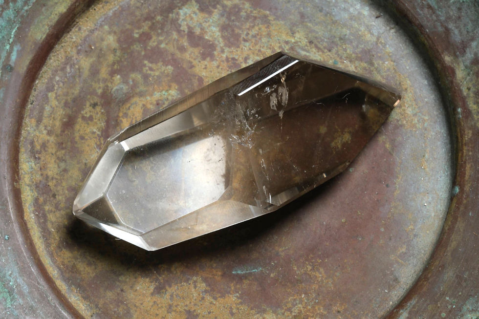 Thumbnail: Curated Smoky Quartz Lemurian Freeform | The Master Grounding Stone