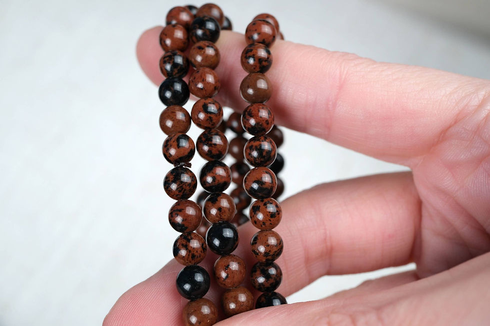 Thumbnail: Mahogany Obsidian 6mm Bracelet | Grounding & Creative Vitality