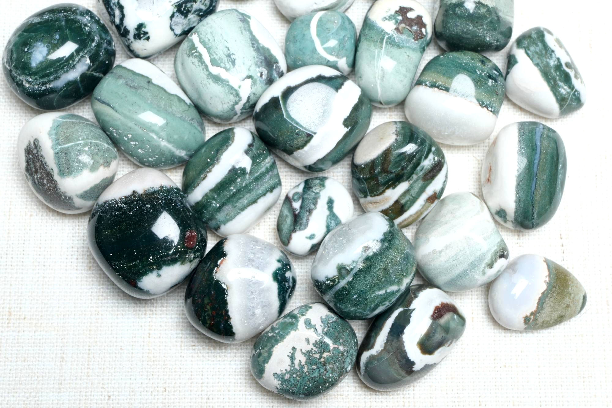 Green Zebra Jasper Tumbled Stone | Adventure, Vitality & Earth Connection
