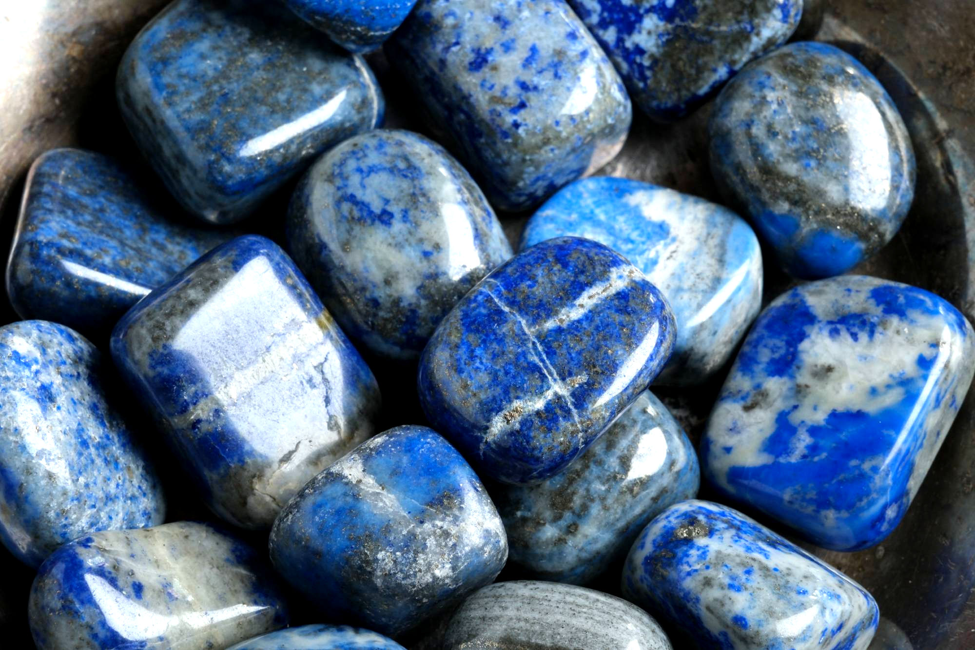 Lapis Lazuli Tumbled Stone | Truth, Wisdom & Celestial Insight