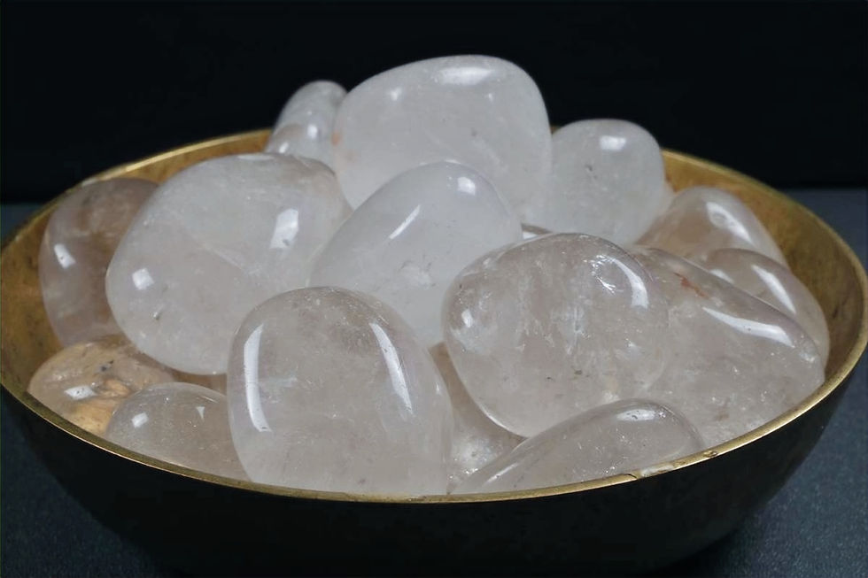 Thumbnail: Tibetan Quartz Tumbled Stone | High-Altitude Clarity & Sacred Protection
