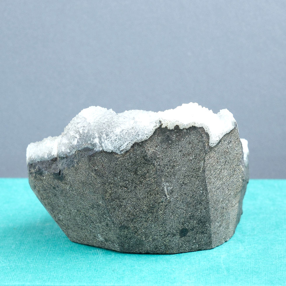 Thumbnail: Druzy Black Chalcedony Specimen | Protective Sparkle & Inner Light