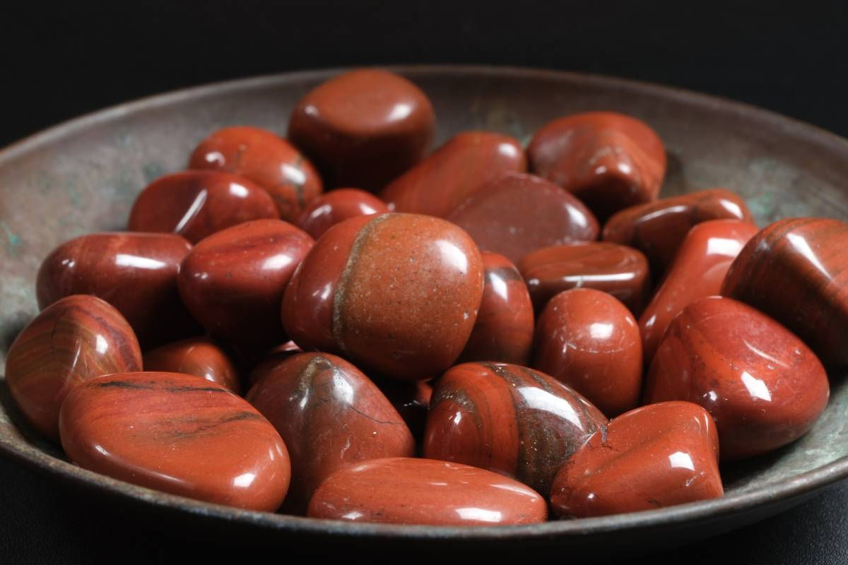 African Red Jasper Tumbled Stone | Vitality, Courage & Primal Grounding