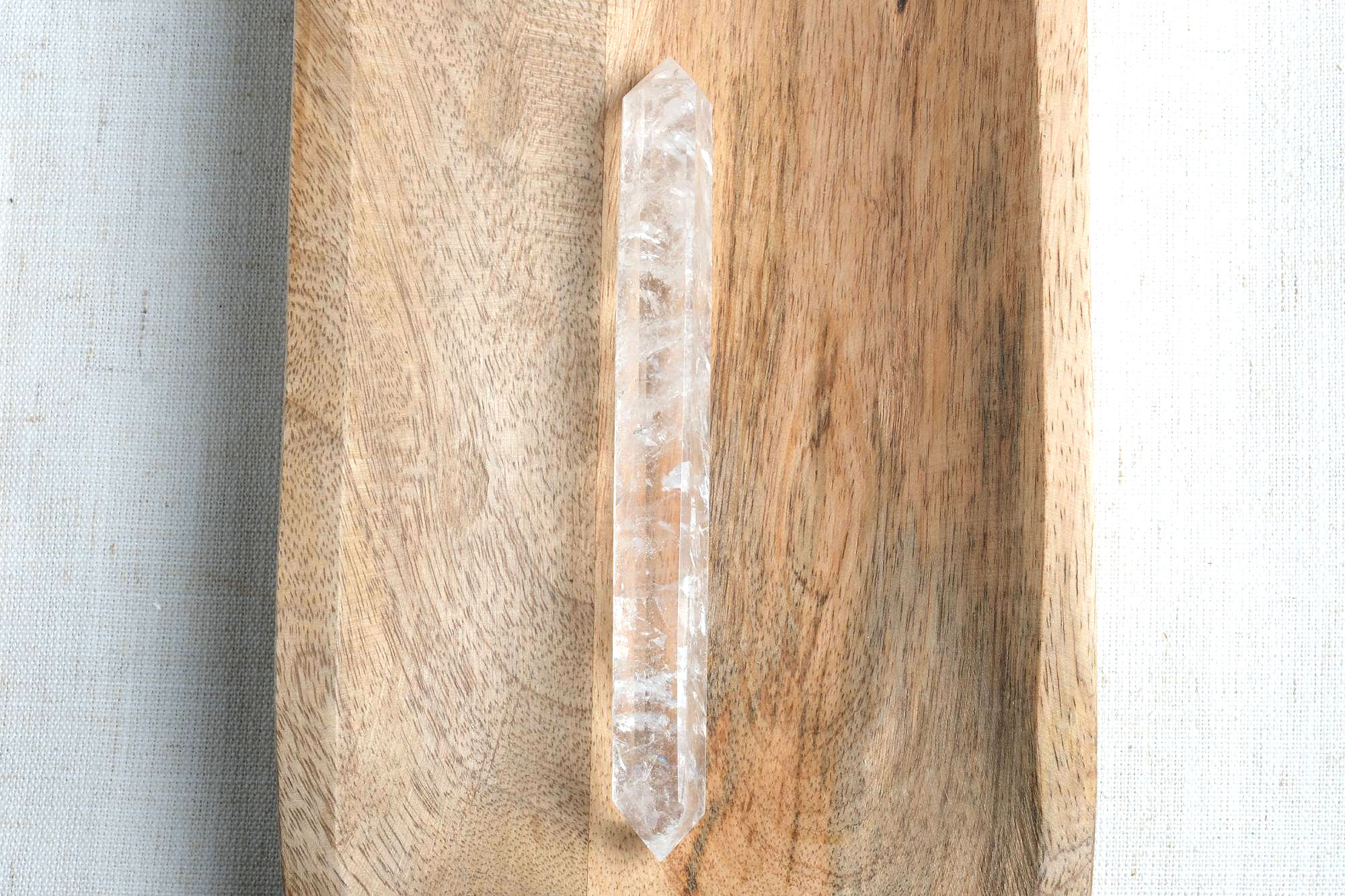 Double Terminated Clear Quartz Wand