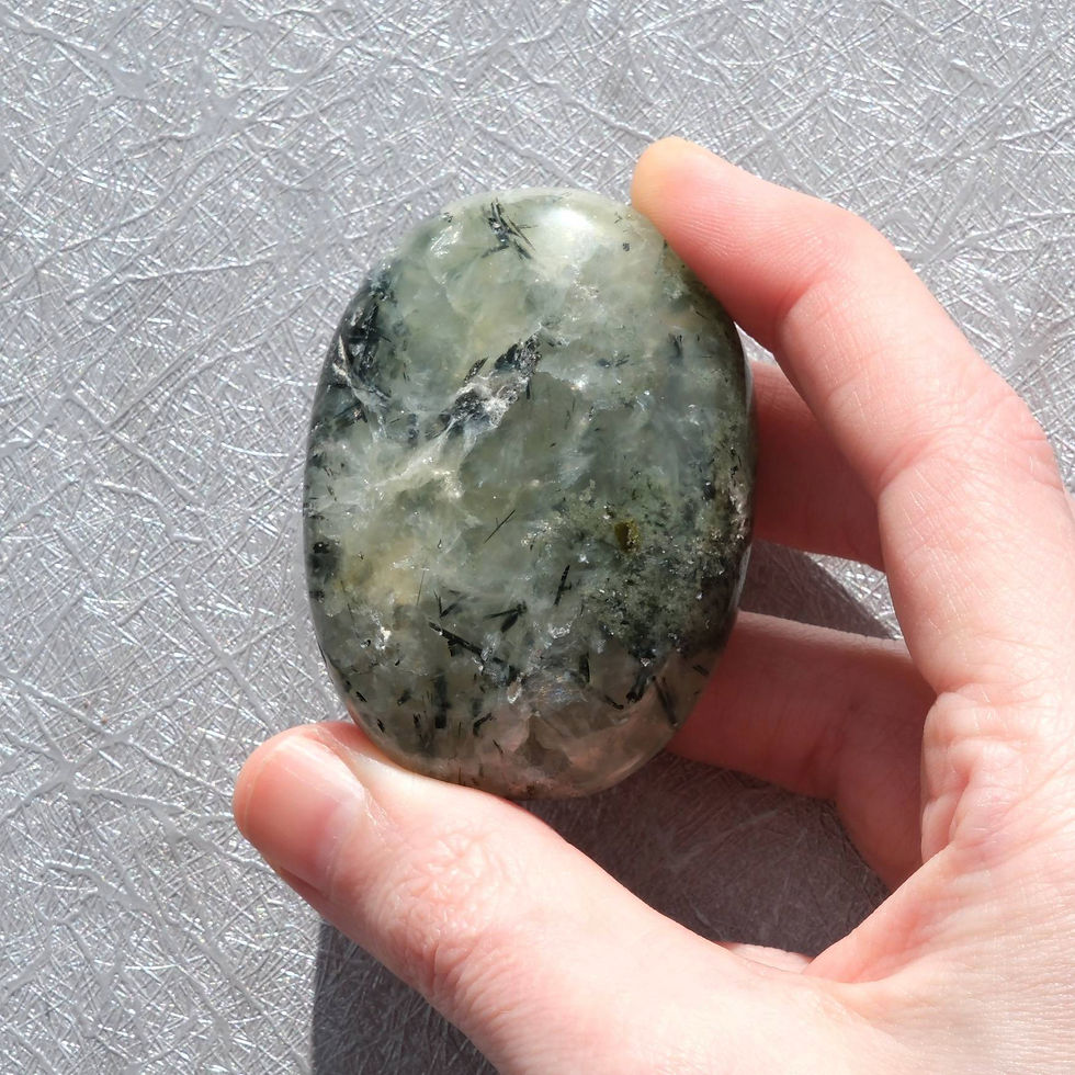 Thumbnail: Prehnite Palm Stone | The Healer’s Stone