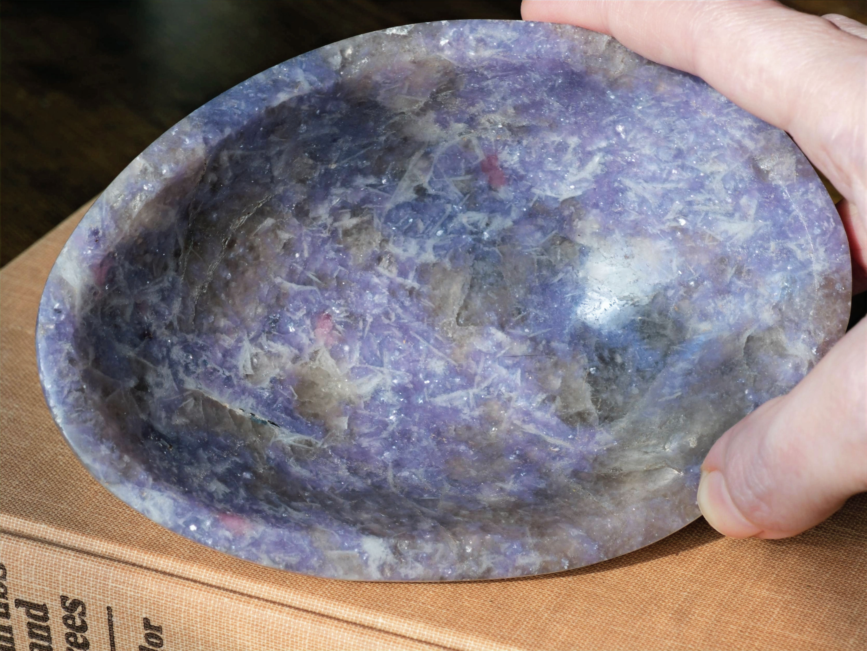 Lepidolite Dish