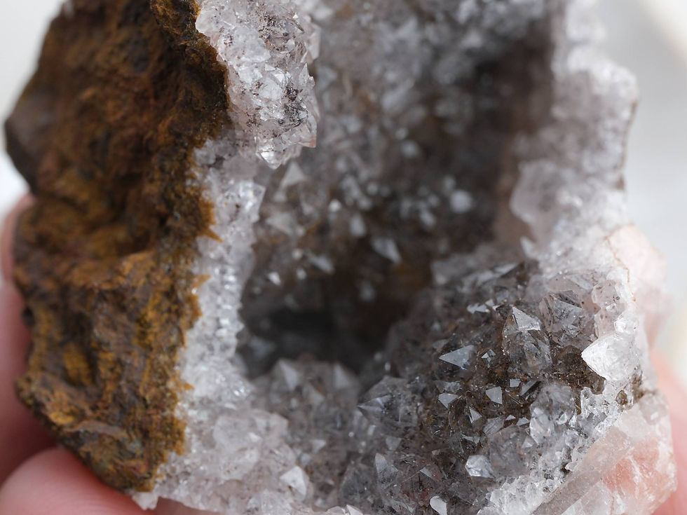 Thumbnail: Crystallized Goethite Geode | Saharan Treasure