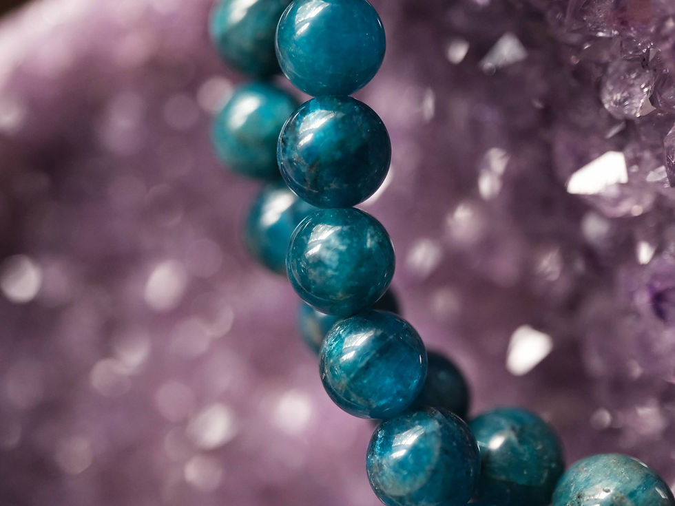Thumbnail: 8mm Blue Apatite Bracelet