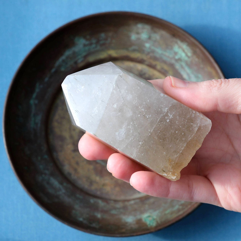 Thumbnail: Green and Gold Rutile Quartz | The Madagascar Light-Bringer