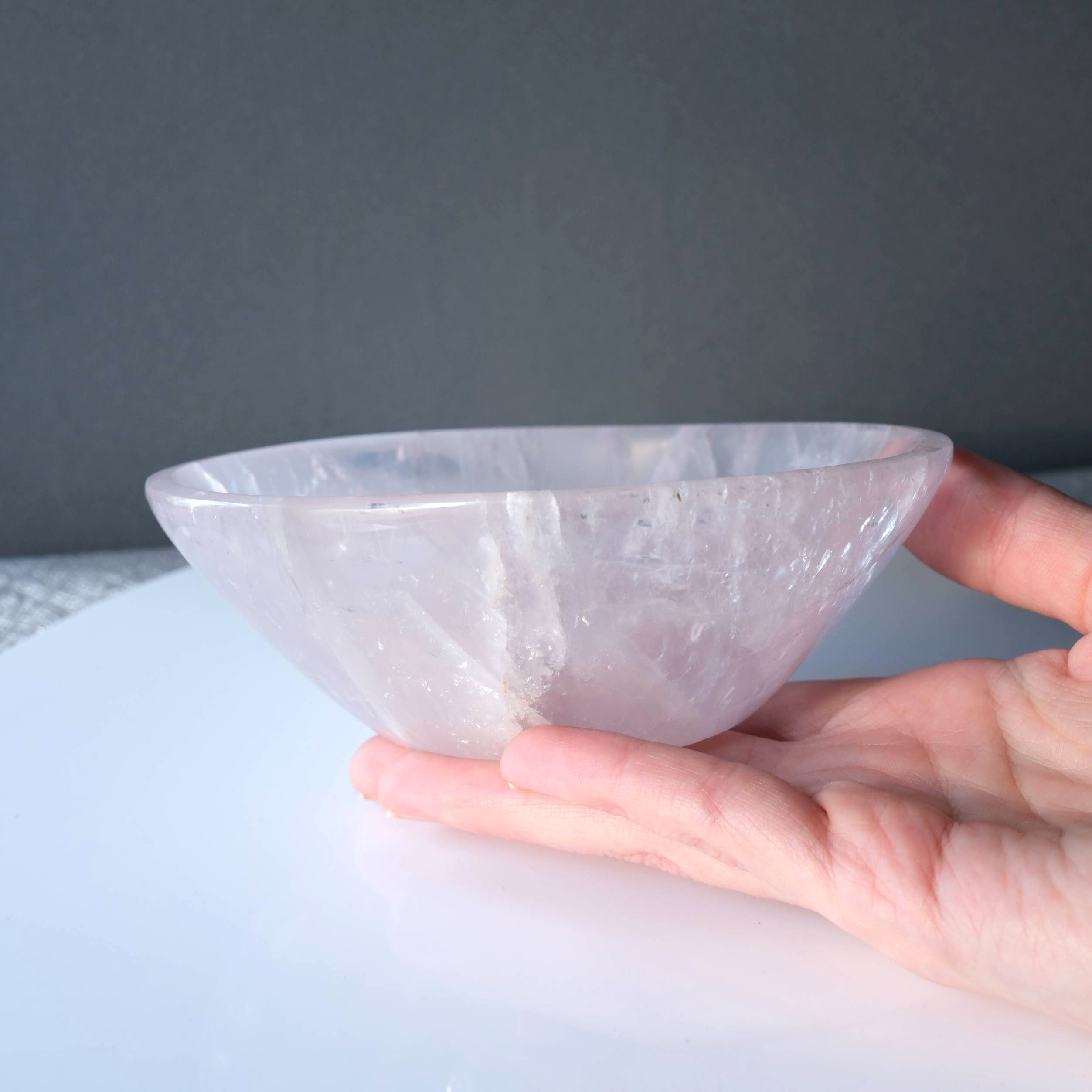 Rose Quartz Dish | Unconditional Love & Emotional Sanctuary Vessel