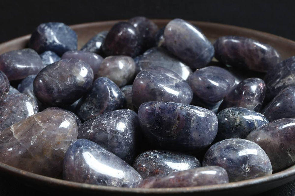 Thumbnail: Iolite Tumbled Stone | Vision, Inner Guidance & Self-Trust