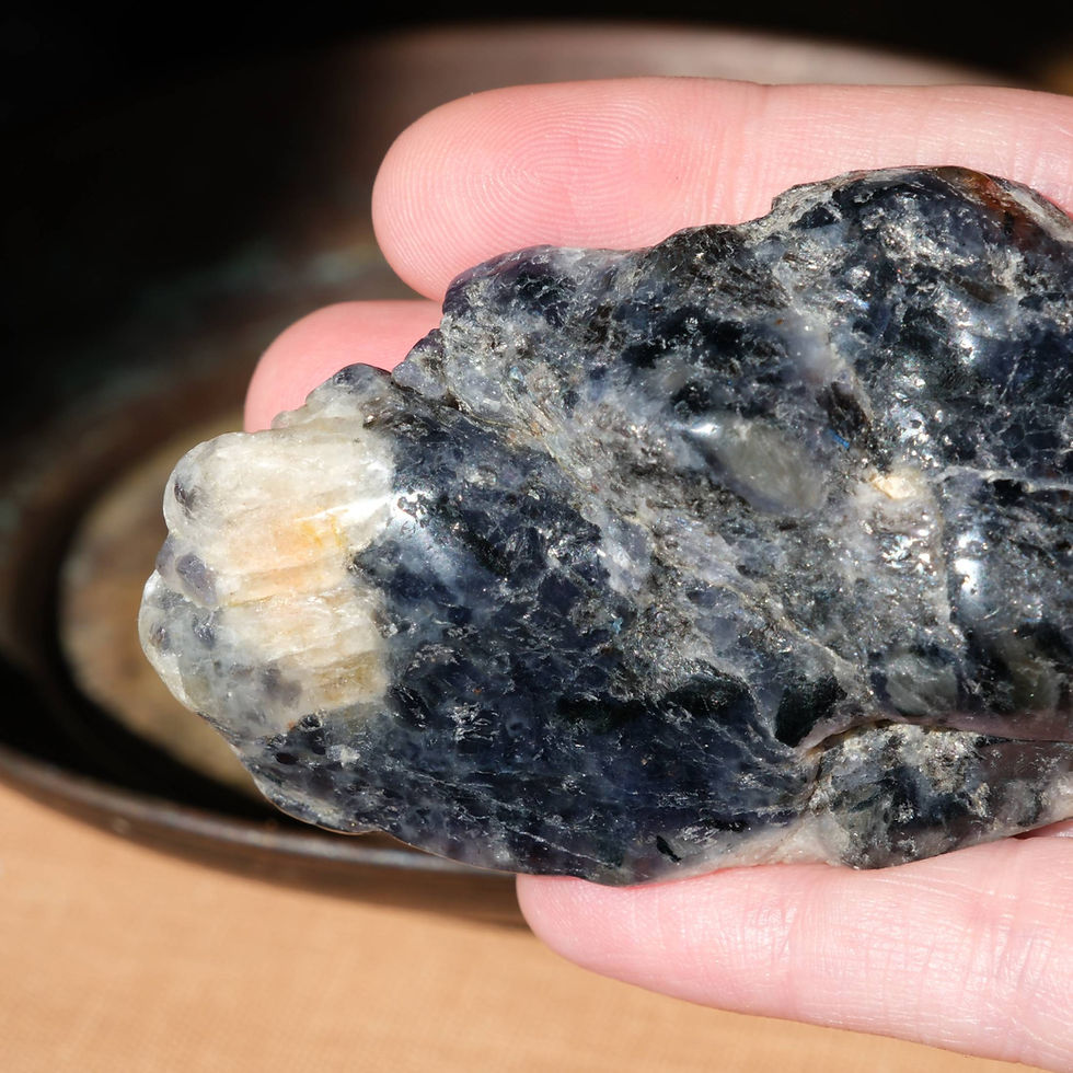 Thumbnail: Iolite Sunstone Freeform | The Celestial Navigator