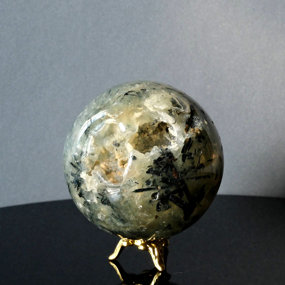 Thumbnail: 54mm Prehnite Sphere | The Healer’s Stone of Prophecy