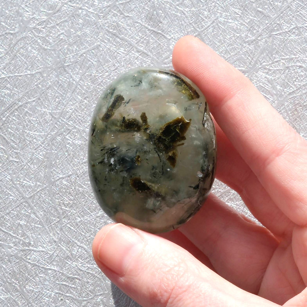 Thumbnail: Prehnite Palm Stone | The Healer’s Stone