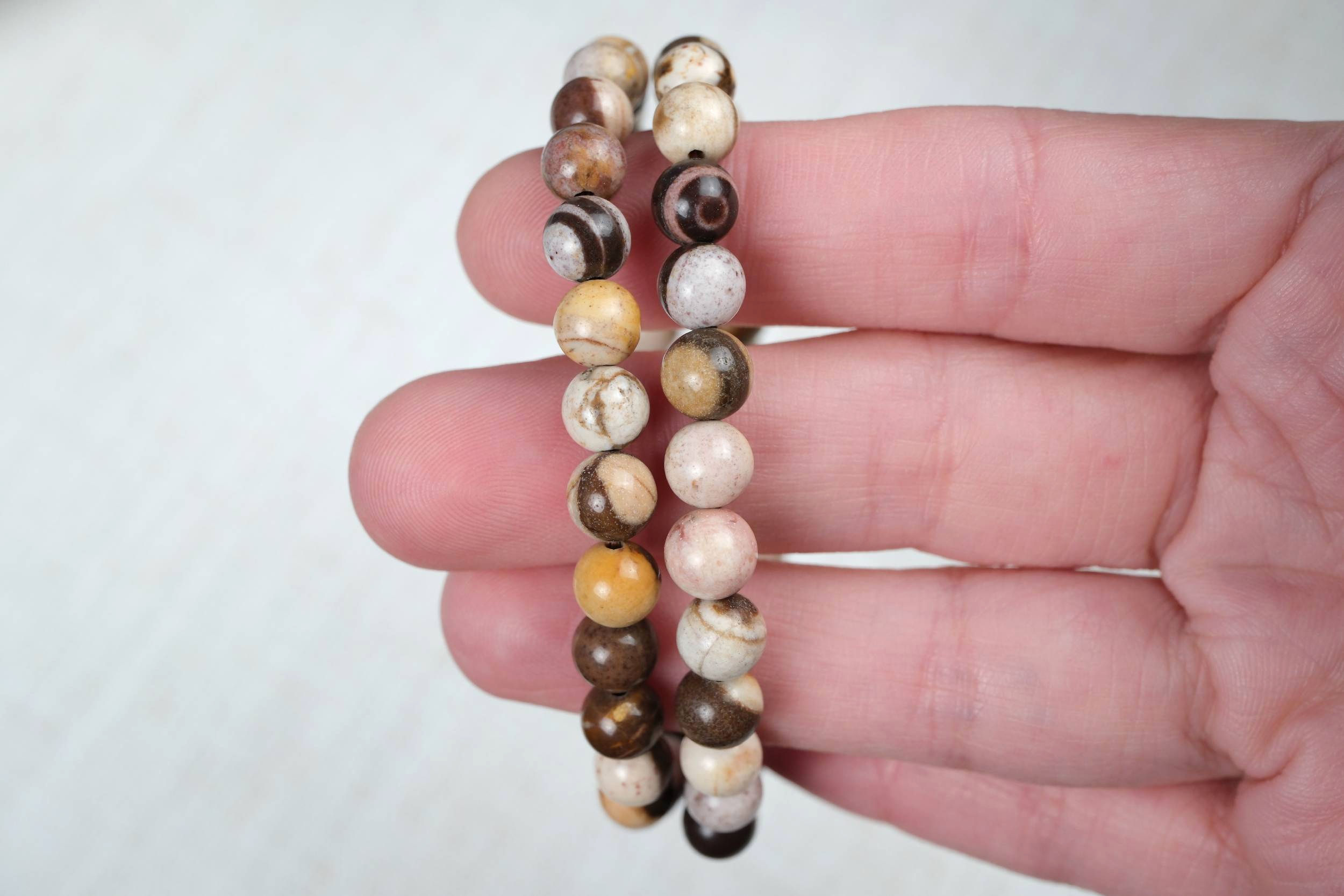 Zebra Jasper 6mm Bracelet | Balance & Grounding